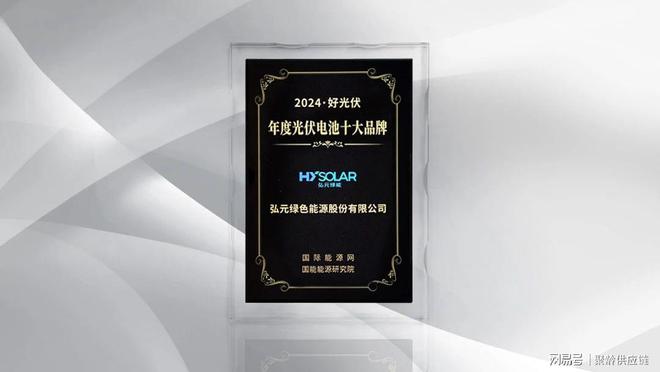 开云网站：聚龄WMS用户弘元绿能荣膺“2024好光伏-年度光伏电池十大品牌”(图1)