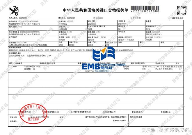 Kaiyun中国：肯尼亚牛油果上海外高桥进口清关案例(图2)